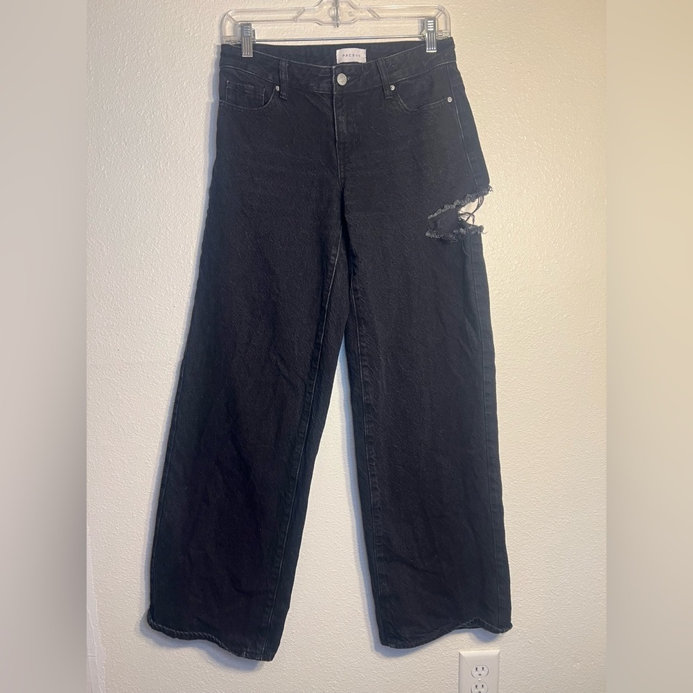 PACSUN BLACK LOW RISE BAGGY JEAN SIZE 24